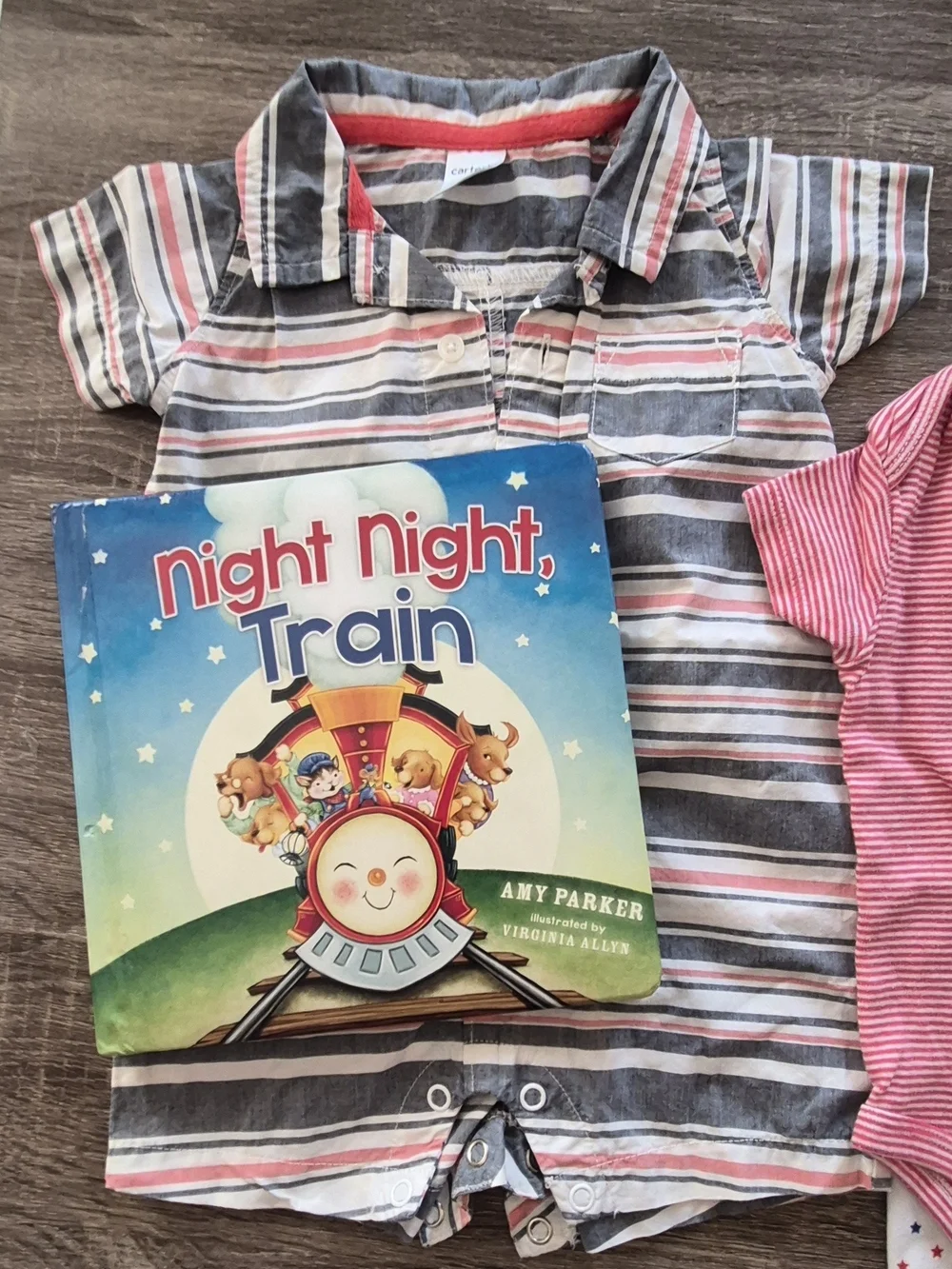 9 Mo Unisex Baby Clothes/Toy Bundle- 6 Pieces